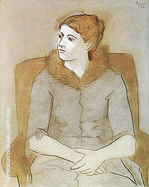 Portrait of Olga 1923 by Pablo Picasso | Oil Painting Reproduction