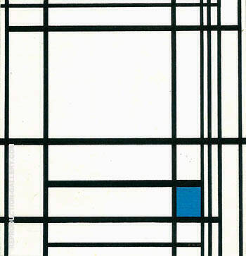 Composition with Blue 1937 by Piet Mondrian | Oil Painting Reproduction