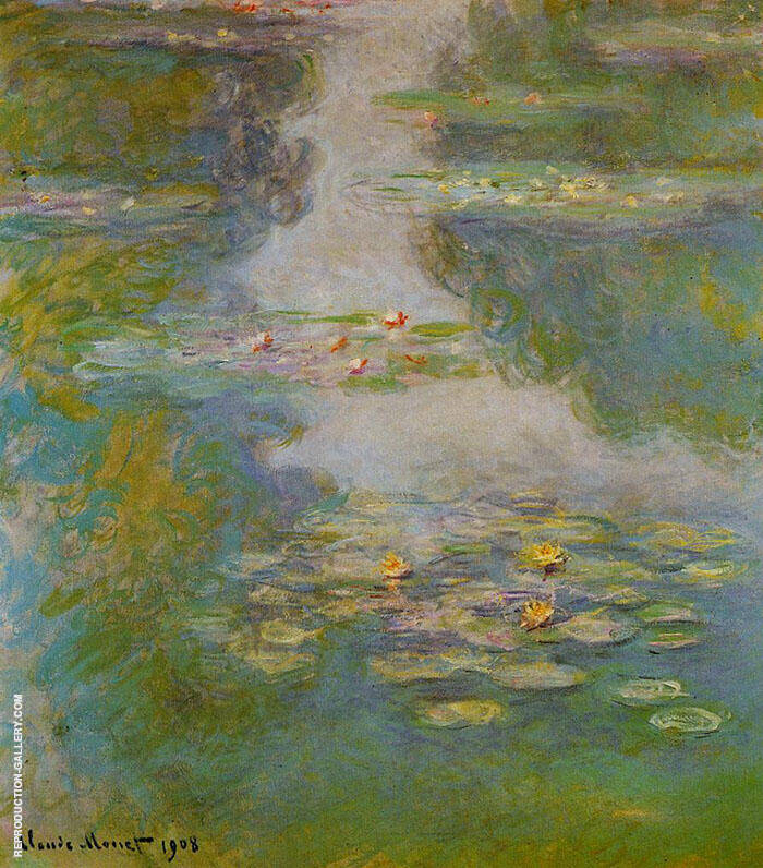Water Lilies 1908 3 by Claude Monet | Oil Painting Reproduction
