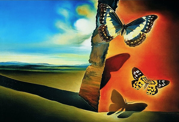 Landscape with Butterflies 1956 | Oil Painting Reproduction