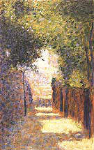 Rue St Vincent Montmartre in Spring 1884 By Georges Seurat