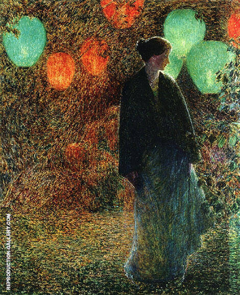 July Night 1898 by Childe Hassam | Oil Painting Reproduction