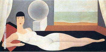 Bather 1925 by Rene Magritte | Oil Painting Reproduction