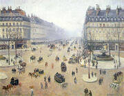 Avenue de l'Opera Misty Weather 1898 By Camille Pissarro