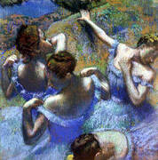 Blue Dancers c1890 By Edgar Degas