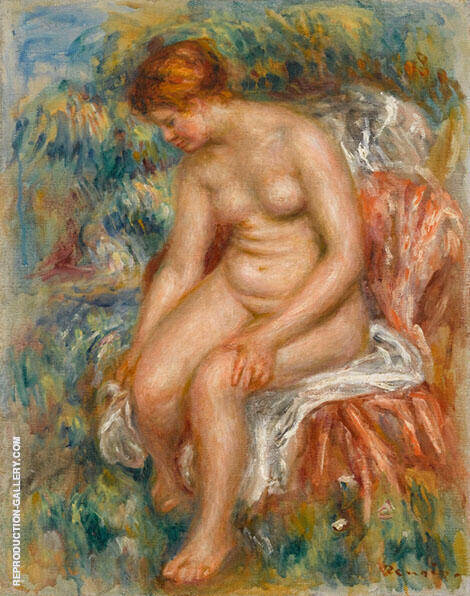 Bather Drying Her Legs 1895 | Oil Painting Reproduction