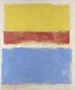 Untitled Yellow Red and Blue 1953 By Mark Rothko (Inspired By)