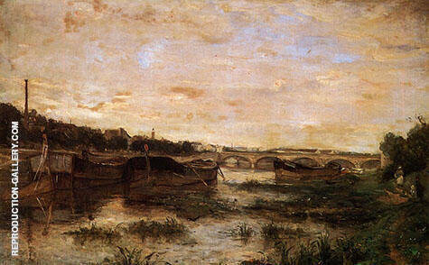 The Seine Below the Pont de Lena 1866 | Oil Painting Reproduction