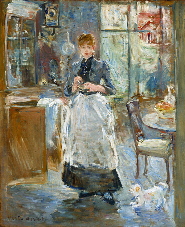 In the Dining Room 1886 by Berthe Morisot | Oil Painting Reproduction