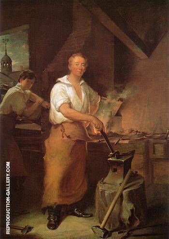 Pat Lyon at the Forge c 1826 by John Neagle | Oil Painting Reproduction
