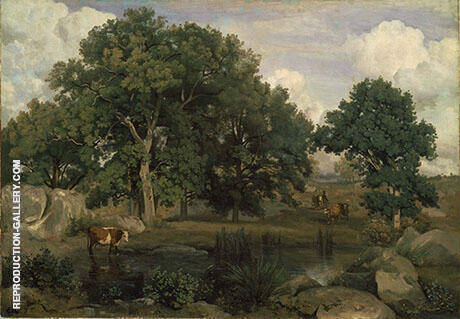 Forest Fontainbleau c1846 | Oil Painting Reproduction