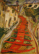 Red Stairway at Cagnes c 1923 By Chaim Soutine