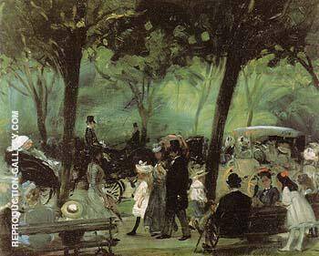 The Drive Central Park 1905 | Oil Painting Reproduction