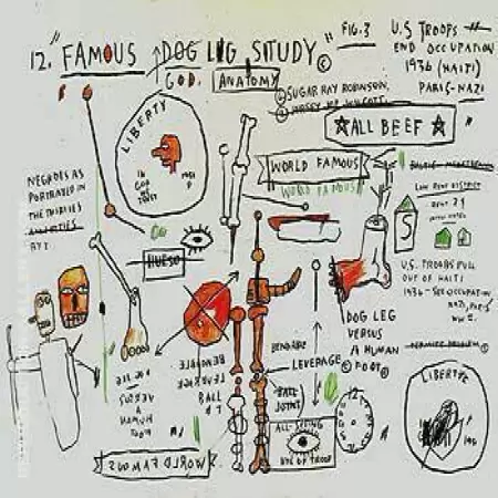 Dog Leg Study by Jean Michel Basquiat | Oil Painting Reproduction