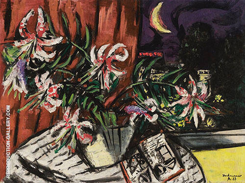 Turkish Lilies 1937 by Max Beckmann Painting Reproduction