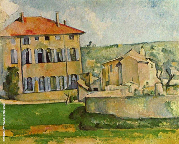 House and Farm in Jas de Bouffan | Oil Painting Reproduction