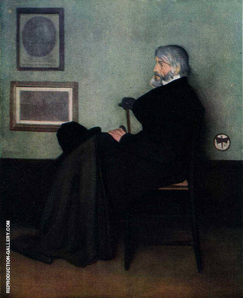 Arrangement in Gray and Black No 2 Portrait of Thomas Carlyle 1872 | Oil Painting Reproduction