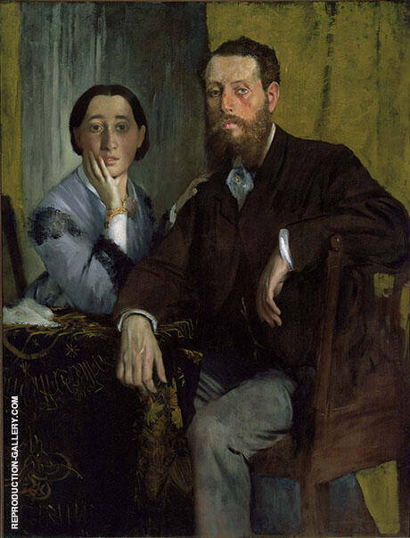 Edmondo and Therese Morbilli 1865 | Oil Painting Reproduction