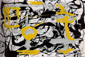 Number 12A 1948 Yellow Gray Black By Jackson Pollock (Inspired By)