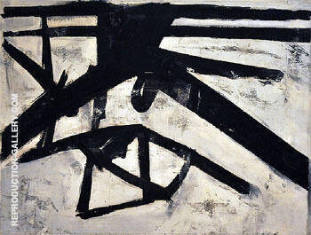 High Street 1950 by Franz Kline | Oil Painting Reproduction