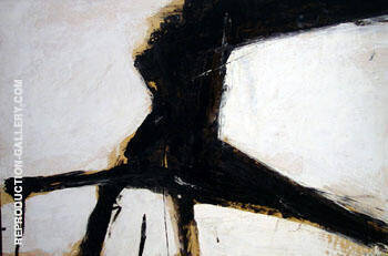 Untitled 1957 E by Franz Kline | Oil Painting Reproduction