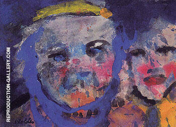 Strange Couple by Emil Nolde | Oil Painting Reproduction