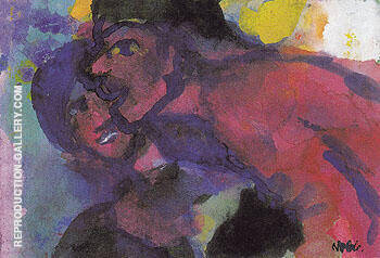 Red Man and Woman by Emil Nolde | Oil Painting Reproduction