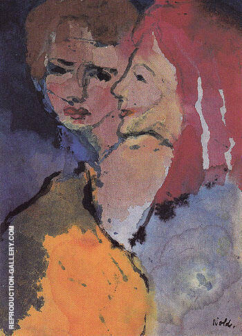 Two Ladies by Emil Nolde | Oil Painting Reproduction