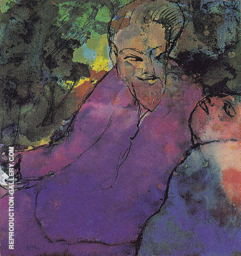 Grotesque Couple by Emil Nolde | Oil Painting Reproduction