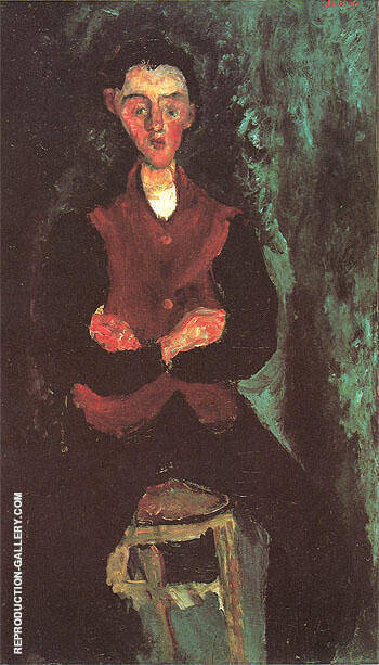 The Valet B c1927 by Chaim Soutine | Oil Painting Reproduction