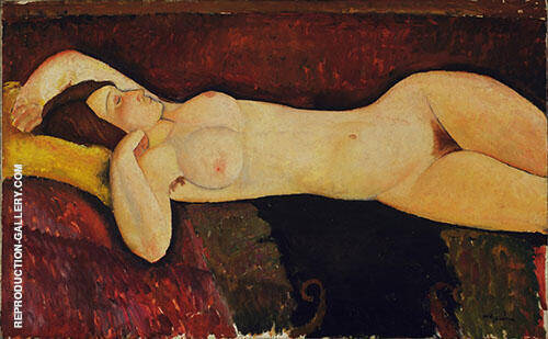 Reclining Nude 1919 by Amedeo Modigliani | Oil Painting Reproduction