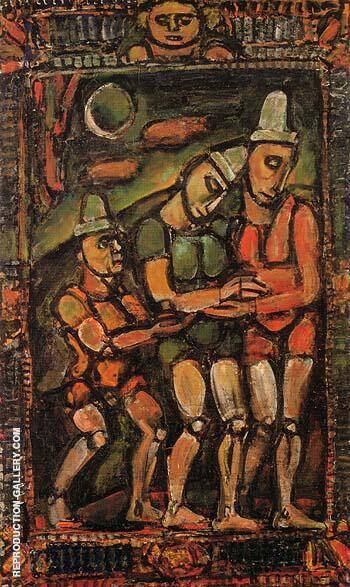 The Injured Clown I 1932 by George Rouault | Oil Painting Reproduction