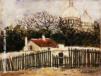 Sacre Coeur B by Maurice Utrillo | Oil Painting Reproduction
