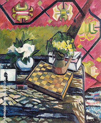 Still Life with Chessboard 1907 | Oil Painting Reproduction