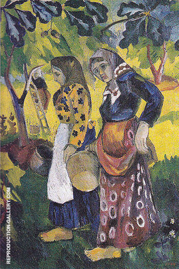 Picking Fruit Volet of a Polyptych 1908 C | Oil Painting Reproduction