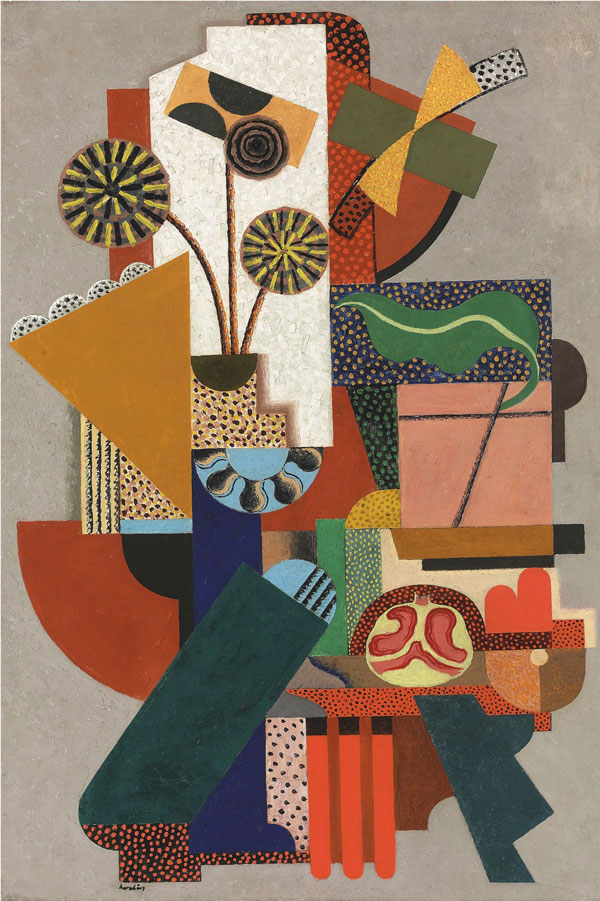 Composition 1916 by Auguste Herbin | Oil Painting Reproduction