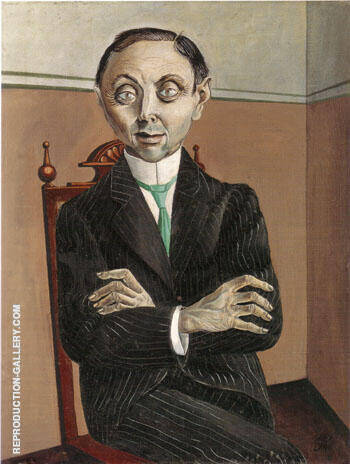 Dr Paul Ferdinand Schmidt 1921 by Otto Dix | Oil Painting Reproduction