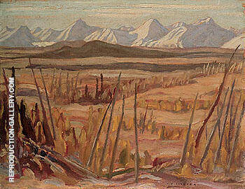 Mountains on the West Side of Haines Road 1943 | Oil Painting Reproduction