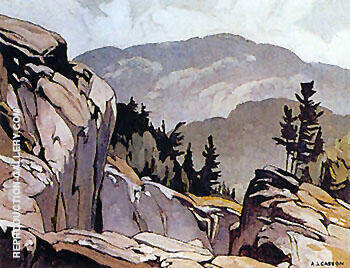 White Fish Falls by A J Casson | Oil Painting Reproduction