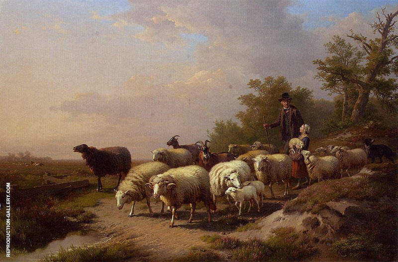 Tending the Flock 1872 by Anton Mauve | Oil Painting Reproduction