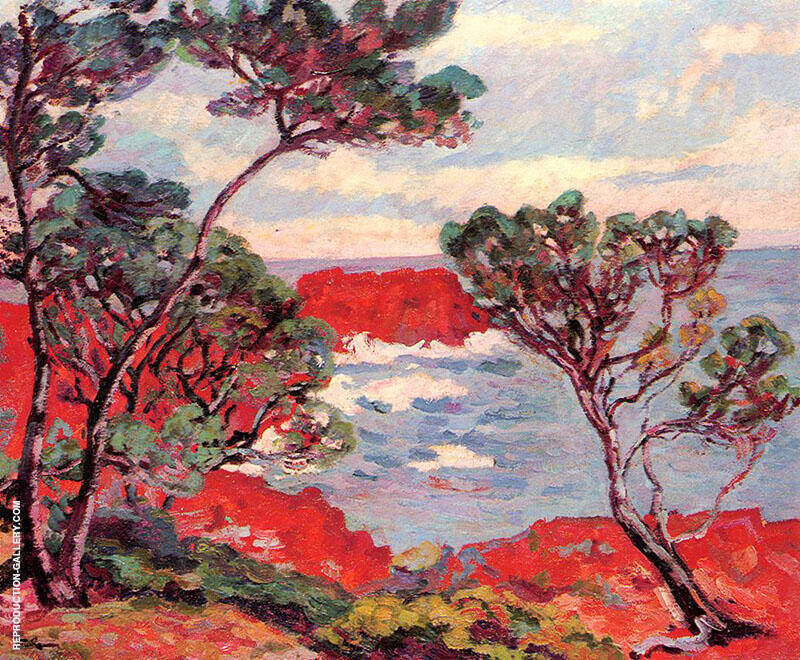 Red Rocks 1894 by Armand Guillaumin | Oil Painting Reproduction