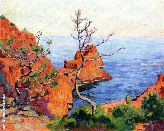 Rocks at Trayas 1915 by Armand Guillaumin | Oil Painting Reproduction