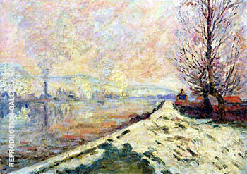 Snowmelt in Rouen 1901 by Armand Guillaumin | Oil Painting Reproduction