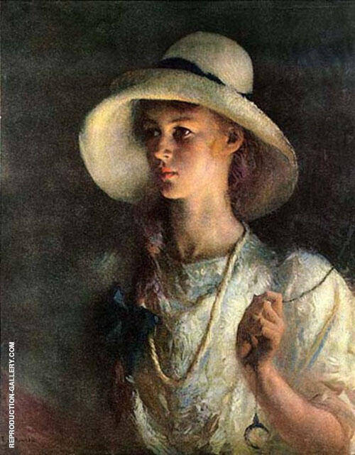My Daughter by Frank Weston Benson | Oil Painting Reproduction