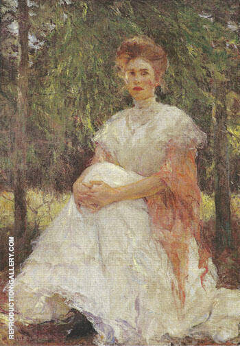 Eleanor in the Pines, 1906 | Oil Painting Reproduction