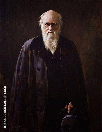 Charles Darwin 1883 by John Maler Collier | Oil Painting Reproduction