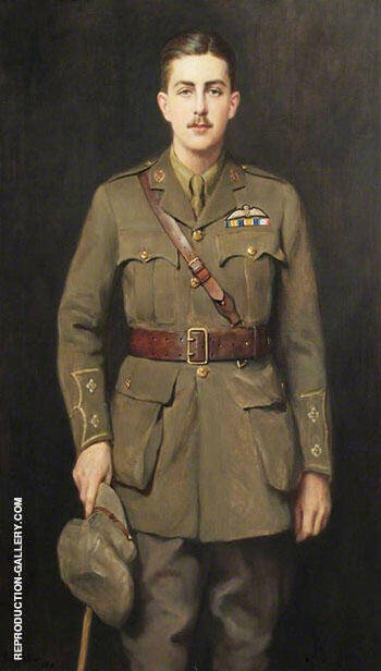 Lieutenant Evan Davies Jones Royal Flying Corps 1918 | Oil Painting Reproduction