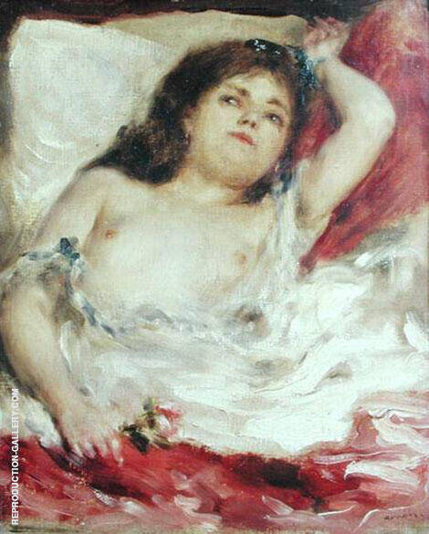 Semi-nude Woman In Bed The Rose | Oil Painting Reproduction