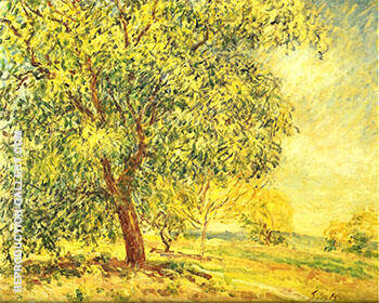 Walnut Trees at Sablon 1885 by Alfred Sisley | Oil Painting Reproduction