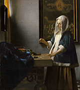 Woman Holding a Balance c1664 By Johannes Vermeer